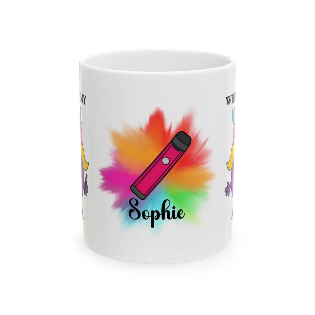 Where's My Vape Mug, Personalised Gift