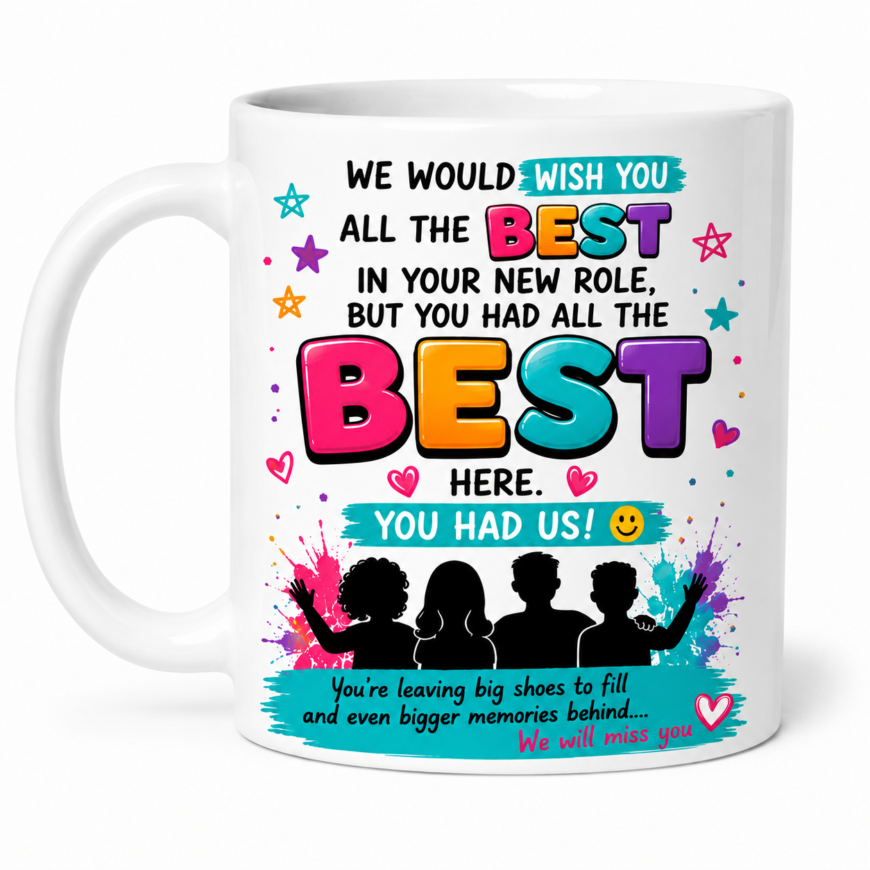 Personalised Leaving Job Mug | Funny Coworker Farewell Gift | New Job Present, 11oz Ceramic Coffee Cup Drinkware
