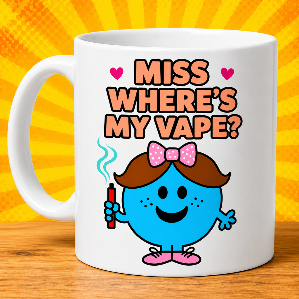 Miss Where’s My Vape? Mug – Funny Vape Lover Coffee Cup Gift for Her, 11oz