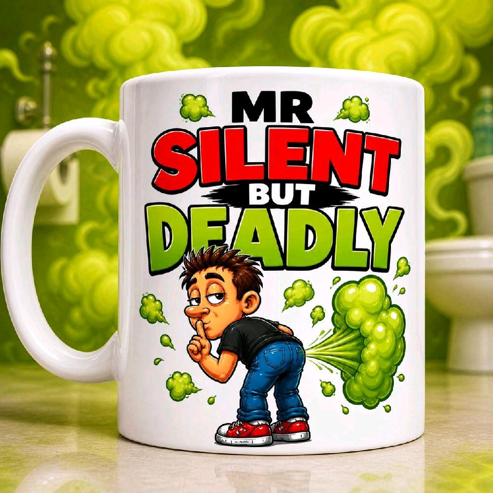 Funny Mr Silent But Deadly Joke Mug Him Boyfriend Husband 11oz Ceramic