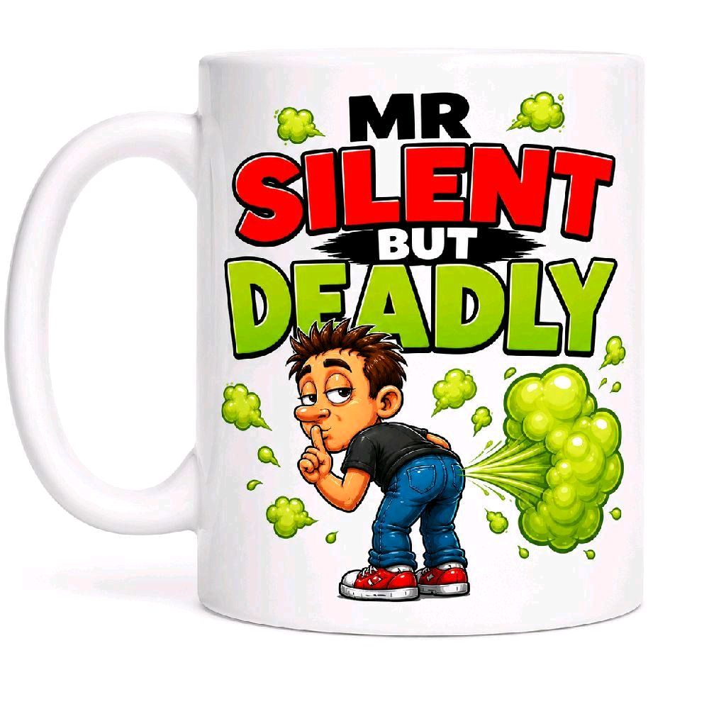 Funny Mr Silent But Deadly Joke Mug Him Boyfriend Husband 11oz Ceramic